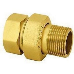 588080   1 1/2" F x M a bocchettone  Raccordo a tre pezzi  CALEFFI - immagine 1