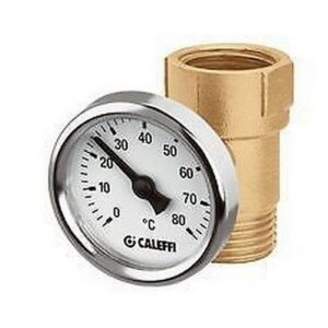 657400  1/2" M x 1/2" F Raccordo portatermometro 1/2". CALEFFI - immagine 1