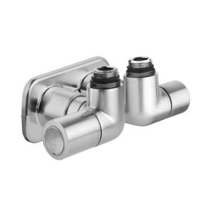 400415 Valvola termostatizzabile e detentore High-Style per termoarredi con attacco centrale 1/2" - Sinistra CALEFFI - immagine 1