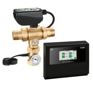 600381 Miscelatore elettronico con disinfezione programmabile antilegionella con attacchi filettati LEGIOMIX®evo 230V - 1 1/2"M CALEFFI