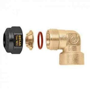 254855 Raccordo curvo femmina, meccanico a tenuta O-Ring 3/4'' F - Ø 15 CALEFFI - immagine 1