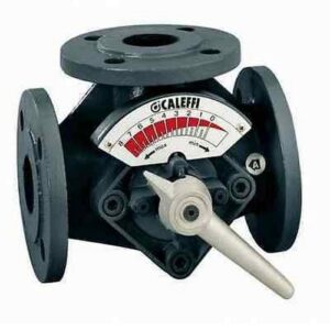610080 Valvola miscelatrice tre vie, flangiata, a farfalla DN 80 CALEFFI