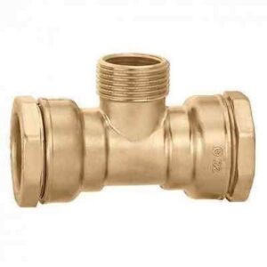 865850 DECA - Raccordo a tee ridotto, in ottone Ø 50 x 1 1/2" M x 1 1/4" CALEFFI - immagine 1