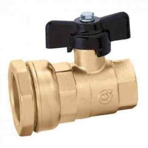 871525 DECA - Raccordo con valvola a sfera, in ottone Ø 25 x 3/4" F CALEFFI - immagine 1