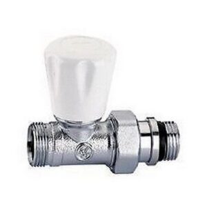 341302   3/8"  Valvola manuale per radiatori, attacchi diritti, CALEFFI - immagine 1