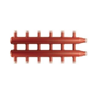 C32D34 Collettore contrapposto diacol 3+2 zone attacchi 3/4" filettato maschio interasse 125mm COMPARATO