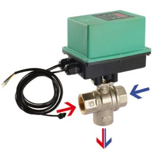 COMPAMIXD Valvola motorizzata miscelatrice compamix 230V 50/60hz - 3 vie fff in ottone 1"1/4 COMPARATO - immagine 1