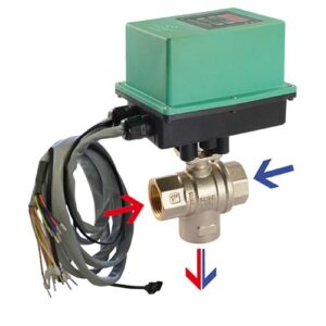 COMPAMIXPE Valvola motorizzata miscelatrice compamix plus 230V 50/60hz - 3 vie fff in ottone 1"1/2 COMPARATO - immagine 1