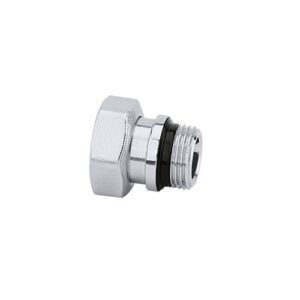 R49175/C Bocchettone con tenuta in gomma cromato 1/2"  CALEFFI