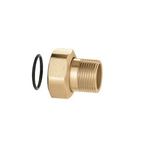 R59466 Bocchettone con sede piana completo di O Ring 1 1/4"M - 1 1/2"F  CALEFFI