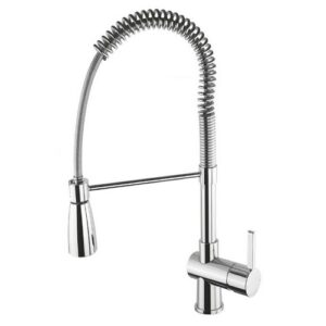 0F0X6051 CUCINA XL LATERALE C/MOLLA E DOCCIA CROMATO 0 FRISONE
