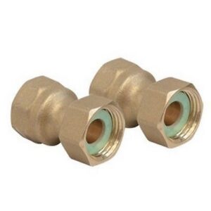 P15F Coppia di bocchettoni filettati femmina P15FY013 1/2"F x 1/2"F GIACOMINI - immagine 1