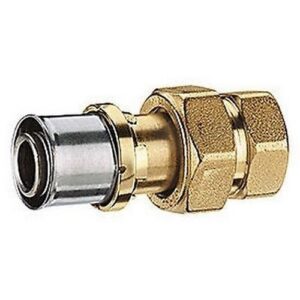 RM18 Raccordo diritto 3 pezzi filettato femmina RM18Y037 1/2"x(20x2) GIACOMINI