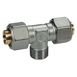 R568AM Raccordo a T filettato maschio R568MX048 (16x2)x1/2"x(16x2) GIACOMINI - immagine 1