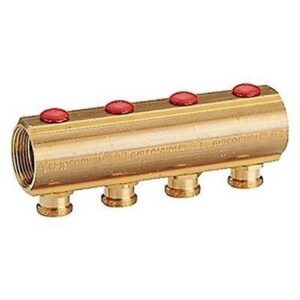 R553S Collettore di distribuzione di mandata R553SY004 1" x 18 /4 GIACOMINI - immagine 1