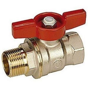 R914 Valvola con attacchi F-M maniglia a farfalla R914X021 1/4" GIACOMINI