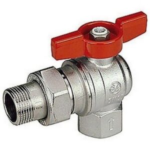 R789 Valvola a squadra con attacchi F-M con bocchettone R789X005 3/4" GIACOMINI