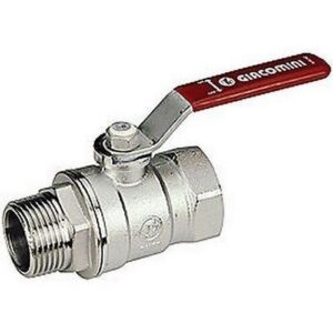 R254DL Valvola con attacchi F-M maniglia a leva R254LX002 3/8" GIACOMINI - immagine 1