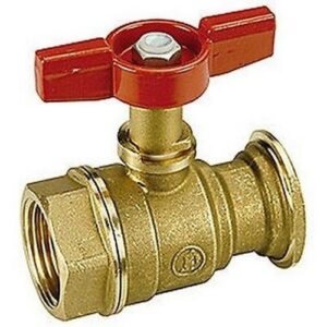 R285 Valvola a sfera non cromata R285Y002 1 1/4" x 1 1/2"F GIACOMINI - immagine 1