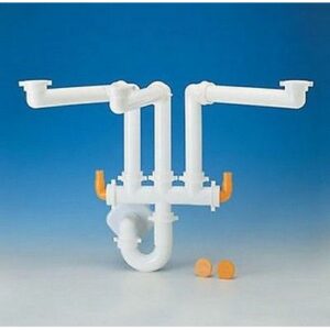 9.1273.18 Sifone Spazio 3 Tubo Pp Ø40 Cm 12 Bianco Lira - immagine 1