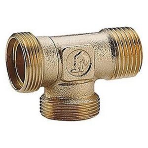 R570R Raccordo a T non cromato R570RY023 22 x 3/4" x 18 GIACOMINI - immagine 1