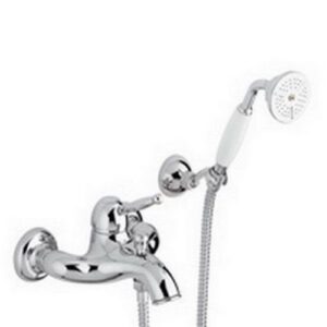 GI024CR Rubinetto miscelatore vasca esterno con set doccia doccia Belinda GIORGIA PAFFONI - immagine 1