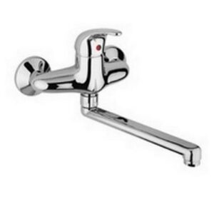 ND161CR Rubinetto miscelatore lavello a muro NETTUNO DUE PAFFONI - immagine 1