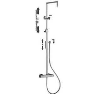 ZCOL655CRX Colonna doccia rettangolare senza deviatore PAFFONI - immagine 1