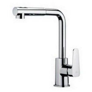 SY285CR Rubinetto miscelatore lavello monoforo con doccetta estraibile SLY PAFFONI