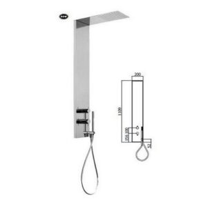 ZCOL672CR Colonna doccia in acciaio inox BETA PAFFONI - immagine 1