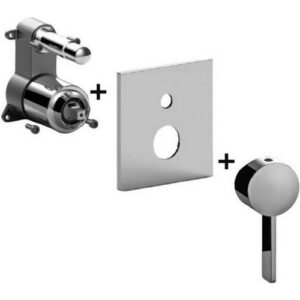 ROBOX015CR Set esterno Rubinetto miscelatore incasso doccia (2 uscite) ROCK PAFFONI - immagine 1