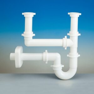 4233.186 Sifone 4233 P/A 1¼" Tubo Pp Ø40 Bianco Lira - immagine 1