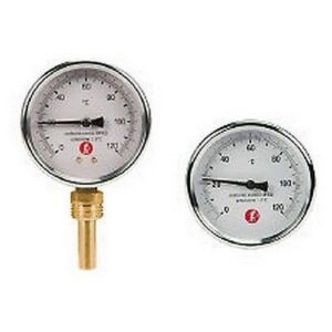 R540I Termometro bimetallico a  R540IY002 posteriore 1/2" M-100mm GIACOMINI