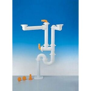 9.1275.54 Sifone New Spazio 2/S Bianco Lira - immagine 1