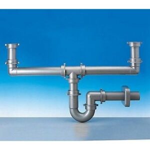 5233.012 Sifone 5233 P 1½" Tubo Pp Ø50 Metallizzato Lira - immagine 1