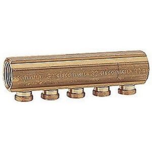 R551S Collettore con attacchi per adattatore R551SY004 3/4" x 18 /4 GIACOMINI - immagine 1