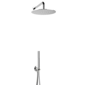 AD451227048451 Kit doccia: braccio soffione parete e set doccia c/presa acqua FRISONE
