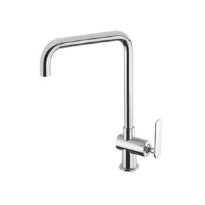 CTF0X4251 MONOFORO CUCINA XL CANNA "U" GIREVOLE CROMATO CONTRASTO FRISONE
