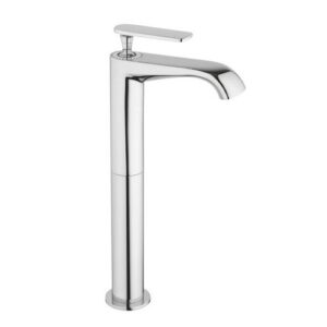 CTF203451 LAVABO T/C MONOBLOCCO PROLUNGATO C/SCAR. STOP&OPEN CROMATO CONTRASTO FRISONE