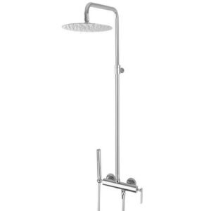 CTP04278551 Kit colonna doccia soffione TS0227 docci DO0085 CROMATO FRISONE - immagine 1