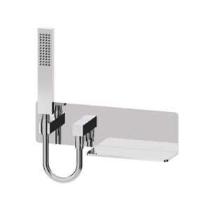 D57207153CR Mensola presa acqua con supporto doccia fisso con doccia Master e flessibile 150cm cromo SPHERA - immagine 1
