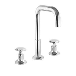 FRF263451 BATTERIA LAVABO T/C SCARICO STOP&OPEN CROMATO FIORELLO FRISONE - immagine 1