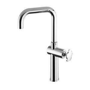 FRF2X3451 MONOF. LAVABO MM 160 XL CANNA "U" CON SCARICO STOP&OPEN CROMATO FIORELLO FRISONE