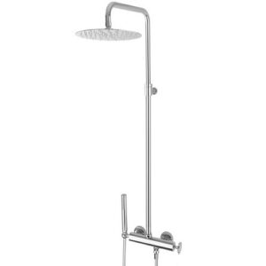 FRP04278551 Kit doccia Fiorello colonna h.79-110 soffione doccia CROMATO FRISONE - immagine 1