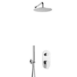 GR17351235048551 Kit doccia incasso,braccio soffione parete FRISONE - immagine 1