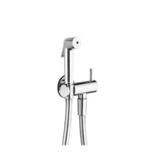 HSH123651 SET DOCCIA SHUT-OFF cilindrico C/ARRESTO E DOCCETTA (236) CROMO FRISONE - immagine 1