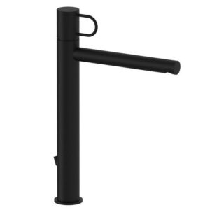JK085NO Rubinetto miscelatore lavabo prolungato con scarico automatico nero Joker PAFFONI - immagine 1
