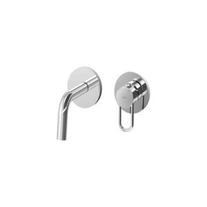 JK104CR70 Rubinetto miscelatore incasso 2 Fori2 Piastre 70x70 bocca mm.123 JOKER PAFFONI - immagine 1