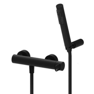 JK168DNO Rubinetto miscelatore doccia con supporto a muro nero opaco - Joker PAFFONI - immagine 1