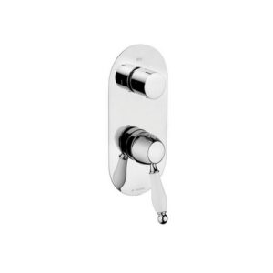 KEDV01751 KIT ESTERNO PER INCASSO DOCCIACON DEVIATORE II VIE CROMATO DOLCE VITA FRISONE - immagine 1
